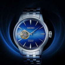 画像をギャラリービューアに読み込む, Seiko Presage SSA439J1 Cocktail Time 'Blue Acapulco' Open Heart SSA439