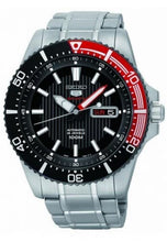 Laden Sie das Bild in den Galerie-Viewer, Seiko 5 SRP557K1 Sports Silver Black Red