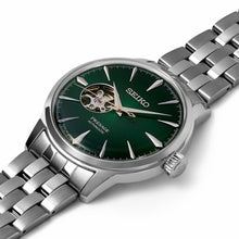 画像をギャラリービューアに読み込む, Seiko Presage SSA441J1 Grasshopper Automatic Open Heart Green SSA441