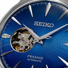 画像をギャラリービューアに読み込む, Seiko Presage SSA439J1 Cocktail Time 'Blue Acapulco' Open Heart SSA439