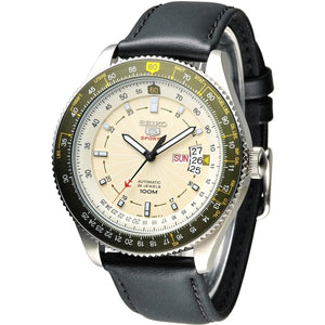 Seiko 5 SRP615K1 Sports Automatic Pilot Black Silver Green