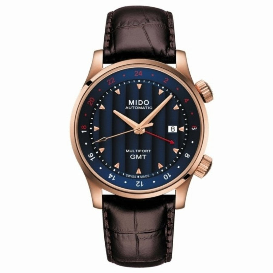 Mido M005.929.36.041.00 Multifort Two Crowns Automatic Blue Dial