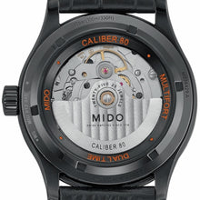 Laden Sie das Bild in den Galerie-Viewer, Mido M038.429.36.051.00 Multifort Dual Time Automatic Black Leather
