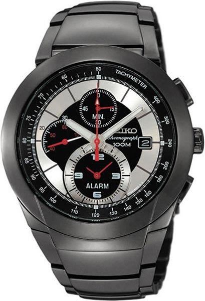 Seiko SNAB35P1 Chronograph Black Grey