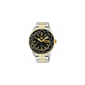 Seiko 5 SRP130K1 Sport World Time Silver Black Gold