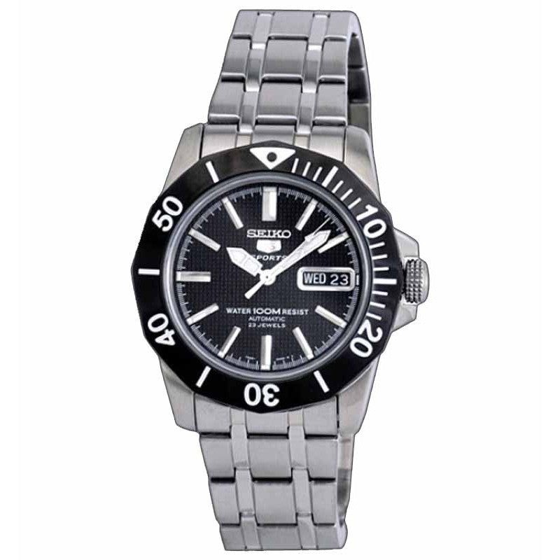 Seiko 5 SNZF77 Silver Black White