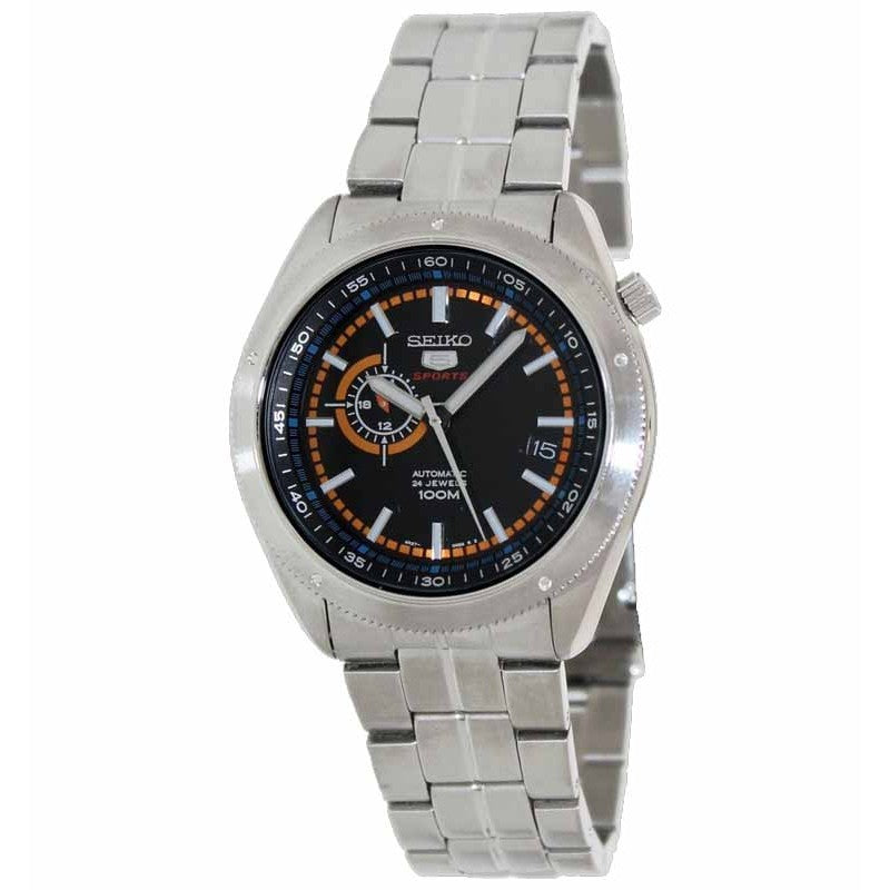 Seiko 5 SSA067K1 Silver Black Orange