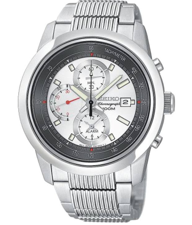 Seiko SNAB15P1 Chronograph Full Silver Grey