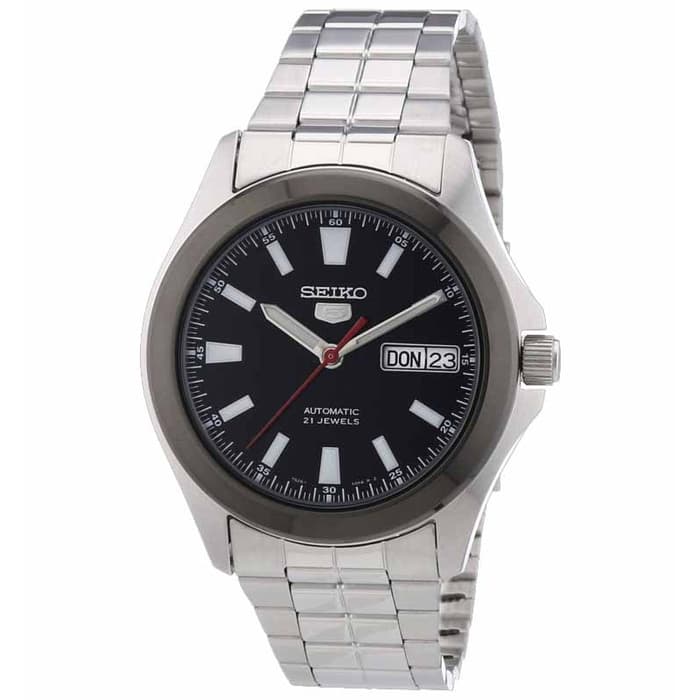 Seiko 5 Sports SNKL11K1 Silver Black Men's Watch