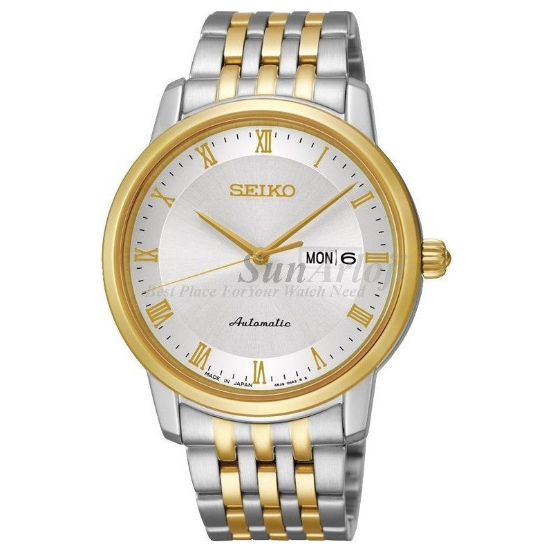 Seiko SRP694J1 / SRP694 Presage Automatic Silver Gold