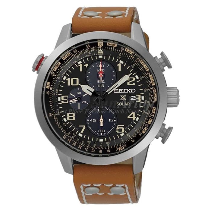 Seiko Prospex SSC421P1 Sky Solar Brown Grey Black Men's Watch