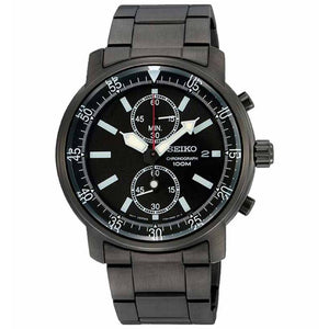 Seiko SNN229P1 Chronograph Full Black