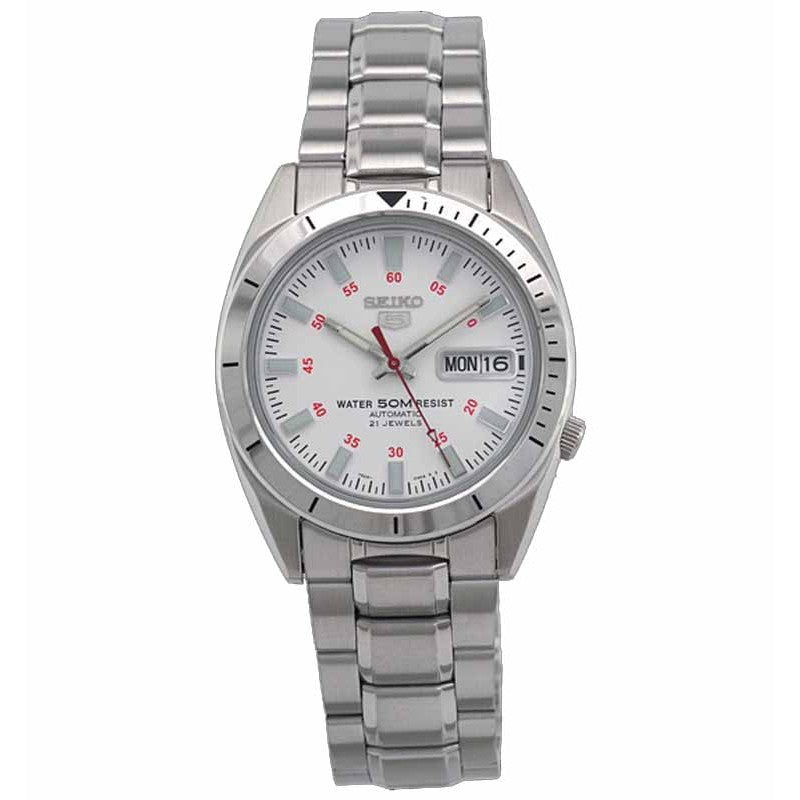 Seiko 5 SNKF55K1 Full Silver White