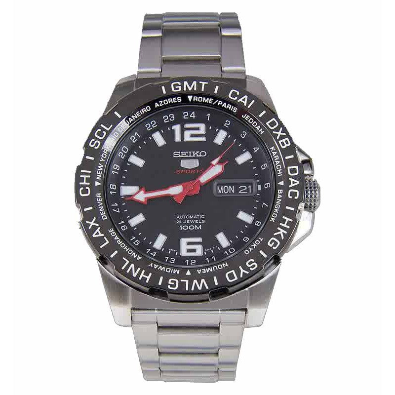 Seiko 5 SRP685K1 Sports Automatic Silver Black