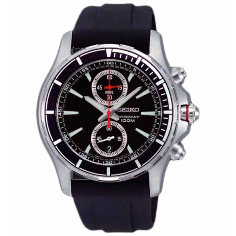 Seiko SNN243P2 Chronograph Black Silver