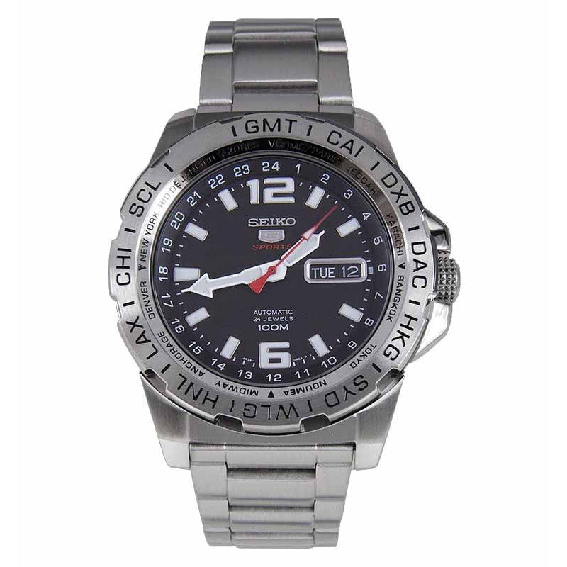Seiko 5 SRP683K1 Sports Automatic Full Silver Black