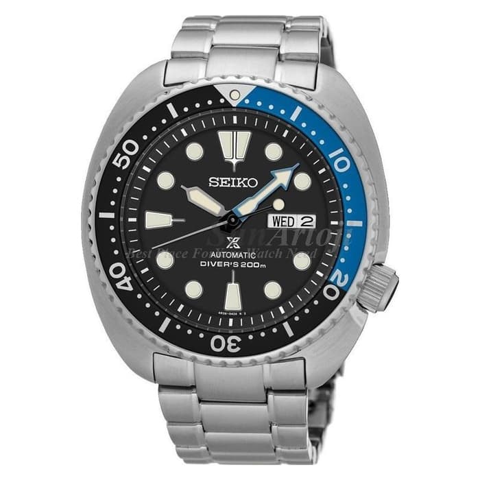 Seiko Prospex SRP787K1 Turtle Automatic Silver Blue Black Men's Watch
