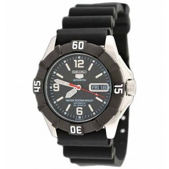 Seiko 5 SNZF69 Rubber Black Silver