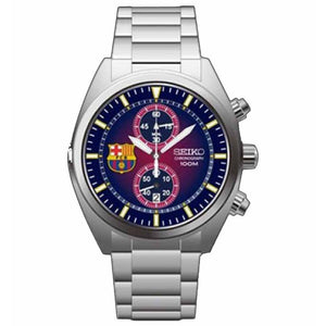 Seiko SNN265P1 Chronograph Silver Blue Brown