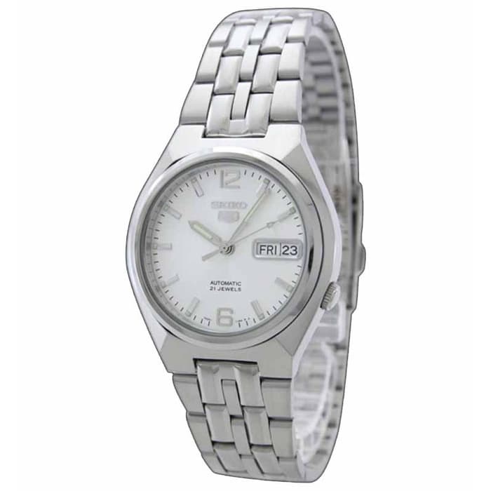 Seiko 5 SNKL59K1 Full Silver White Men's Watch