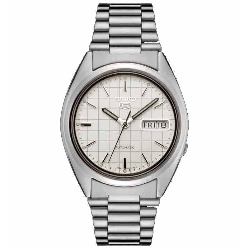 Seiko 5 SNXF05K1 Full Silver White