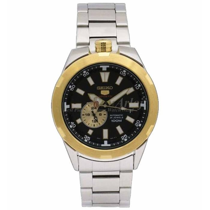 Seiko 5 Sports SSA172K1 Automatic Silver Gold Black Men's Watch