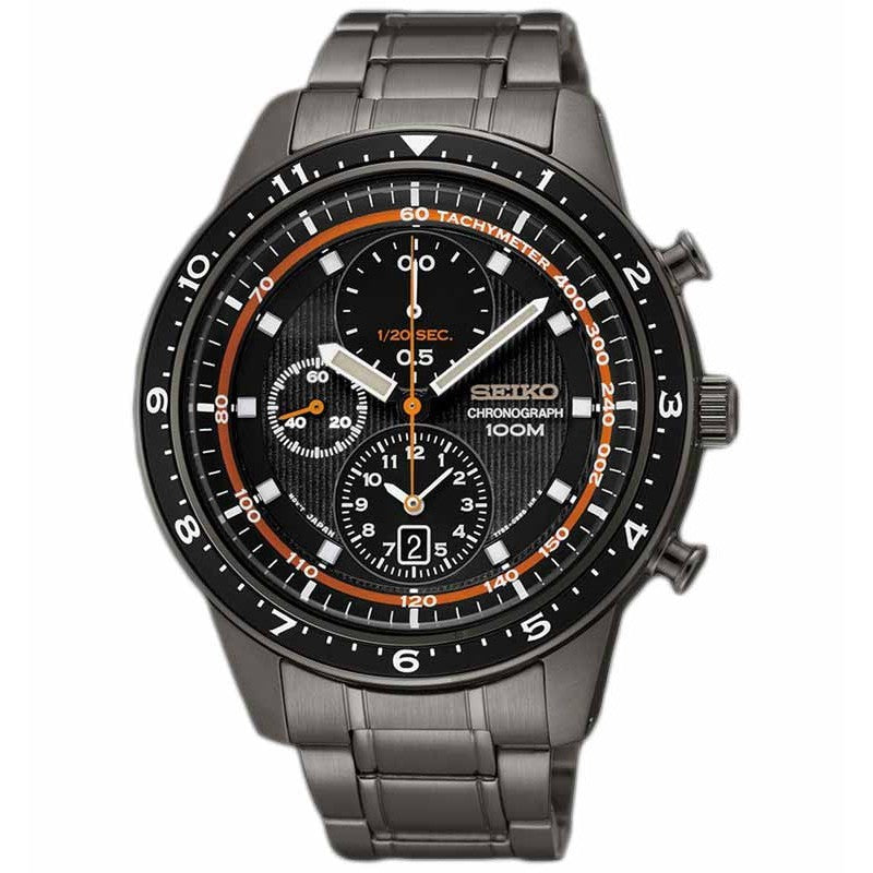 Seiko SNDF41P1 Chronograph Grey Black Orange
