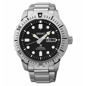 Seiko Prospex SRP585K1 Prospex Automatic Diver's Silver Black Men's Watch