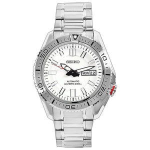 Seiko Diver's SKZ323K1 Divers Stargate Automatic Full Silver Men's Watch