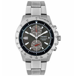Jam Tangan Seiko SNN185P1 Chronograph Silver Black Grey