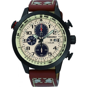 Seiko Prospex Sky Solar Dark SSC425P1  Brown Black Beige Men's Watch