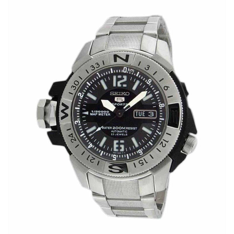 Seiko 5 SKZ225K1 Diver 200M Silver Black