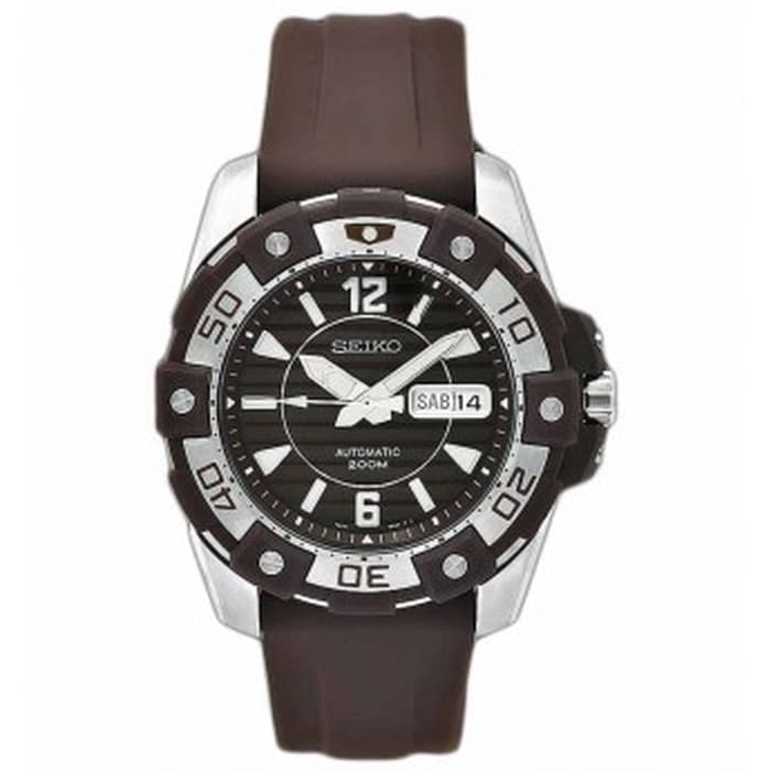 Seiko Diver's SKZ275 Automatic Brown Silver Black Men's Watch