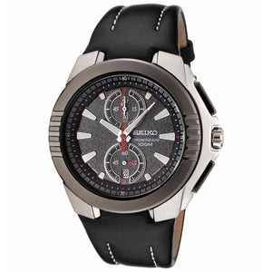 Seiko SNN147P1 Chronograph Black Silver Black
