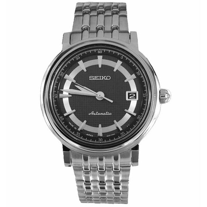 Seiko Classic SRP113 Automatic Silver Black Men's Watch