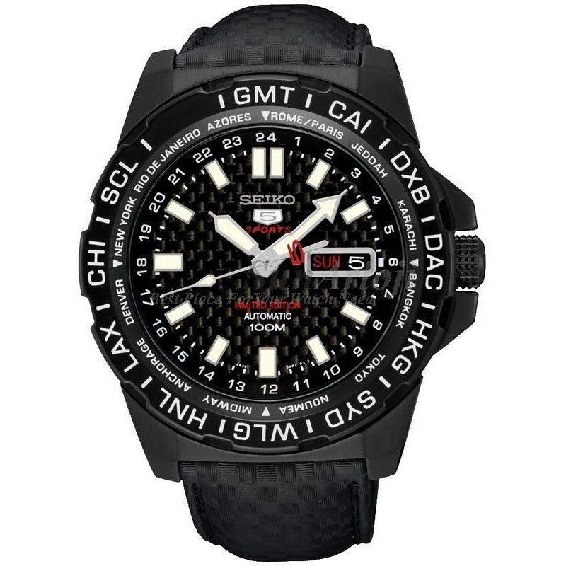 Seiko 5 Sports SRP723K1 Black Carbon Fiber Limited Edition