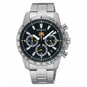 Seiko SSB073P1 Chronograph FC Barcelona Silver Black