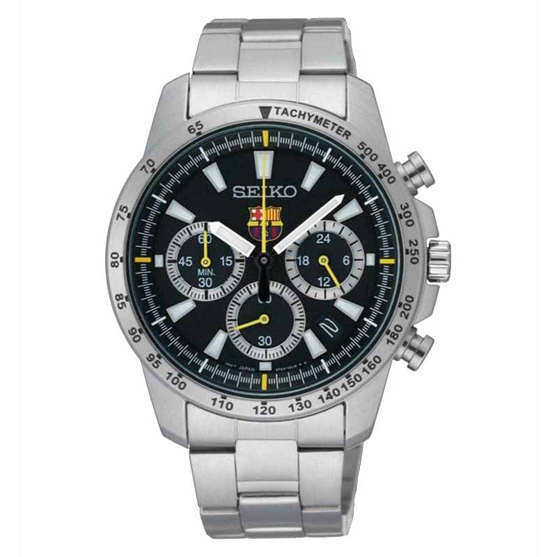 Seiko SSB073P1 Chronograph FC Barcelona Silver Black