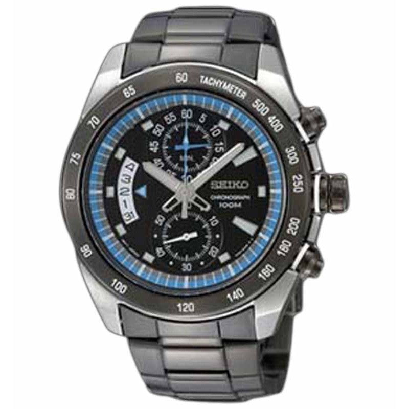 Jam Tangan Seiko SNN183P1 Chronograph Grey Silver Blue