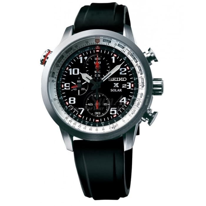 Seiko Prospex SSC351P1 Sky Solar Black Silver Black Men's Watch