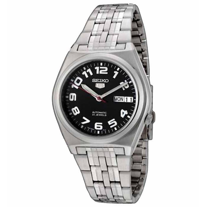 Seiko 5 SNK657K1 Full Silver Black Men's Watch