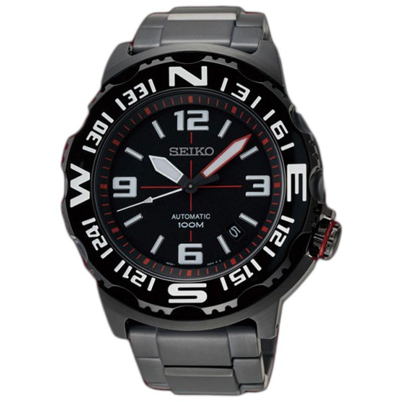 Seiko SRP447K1 / SRP447 Diver Automatic Black Red
