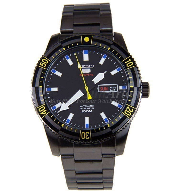 Seiko 5 SRP737K1 Sports Automatic Black Yellow Blue