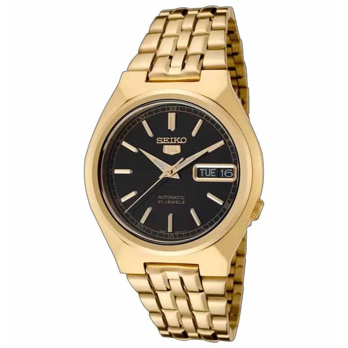 Seiko 5 SNK314K1 Full Gold Black Men's Watch