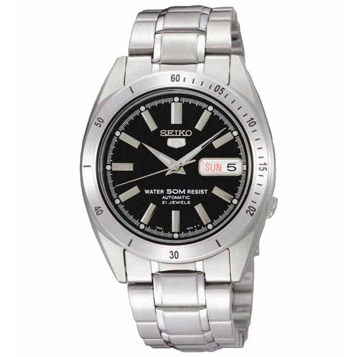 Seiko 5 Sports SNKF49K1 Full Silver Black Men's Watch