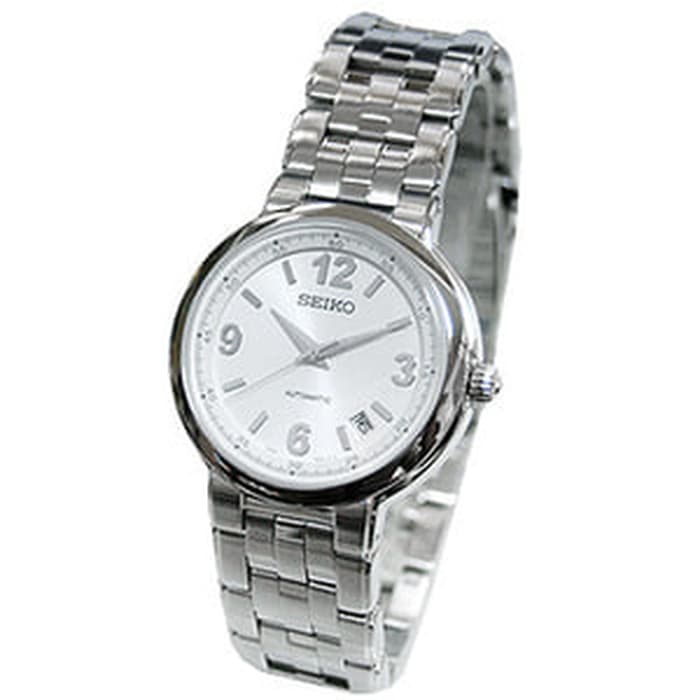 Seiko Automatic SNH019 Men White Dial Stainless Steel Watch