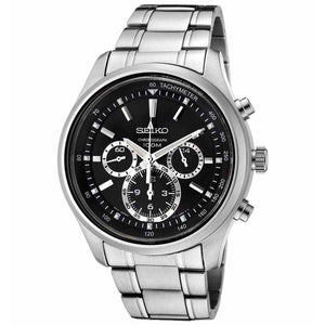 Seiko SRW001P1 Chronograph Silver Black