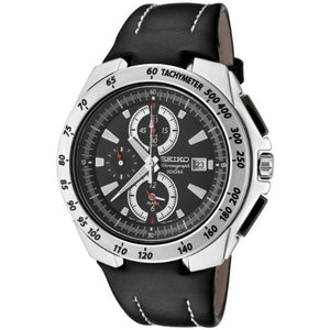Seiko SNAB11P1 Chronograph Black Silver Black