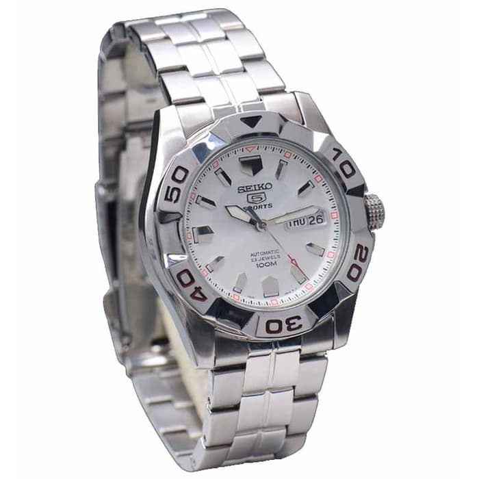 Seiko 5 Sports SNZH87 Full Silver Men's Watch