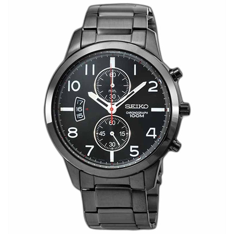Jam Tangan Seiko SNN279P1 Chronograph Full Black